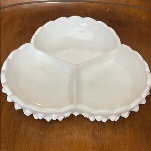 Fenton hobnail Divided Serving Dish